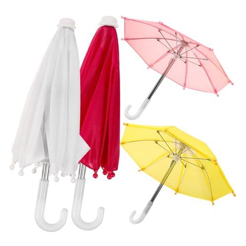 HONITANO 4 Stück Teiliges Mini Puppenregenschirm Farbenfrohe Kleine Puppenhaus Deko Realistische Miniatur Regenschirme für Puppenzubehör Handlich und Dekorativ HONITANO 4 Stück Teiliges Mini Puppenregenschirm Farbenfrohe Kleine Puppenhaus Deko Realistische Miniatur Regenschirme für Puppenzubehör Handlich und Dekorativ von HONITANO