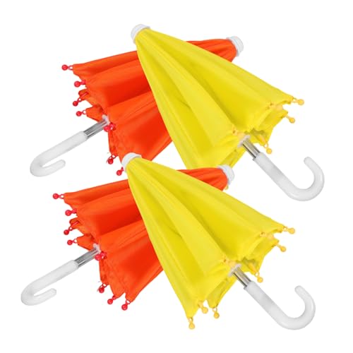 HONITANO 4 Stück Teiliges Mini Puppenschirm Klappbar Leicht und Robust Geeignet für Amerikanische Puppen Dekoratives Miniatur zubehör für Puppenhäuser und Spielwelten Gelb und Orange HONITANO 4 Stück Teiliges Mini Puppenschirm Klappbar Leicht und Robust Geeignet für Amerikanische Puppen Dekoratives Miniatur zubehör für Puppenhäuser und Spielwelten Gelb und Orange von HONITANO