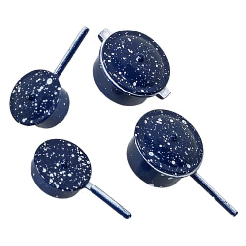 HONITANO 4 Stück Teiliges Miniatur Küchen Kochgeschirr Set aus Langlebiger Detailgetreue Mini Töpfe für Puppenhaus Küche Kindgerechtes Feinmotorik Lebendige Blaue Farbe HONITANO 4 Stück Teiliges Miniatur Küchen Kochgeschirr Set aus Langlebiger Detailgetreue Mini Töpfe für Puppenhaus Küche Kindgerechtes Feinmotorik Lebendige Blaue Farbe von HONITANO
