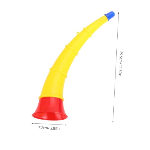 HONITANO 4 Stück Teiliges Ox Horn Trompetenspielzeug für Kleines Musikalisches Lernspielzeug Lauter Cheer Horn Sound Geeignet für Kindergarten Sportveranstaltungen Partys und von HONITANO