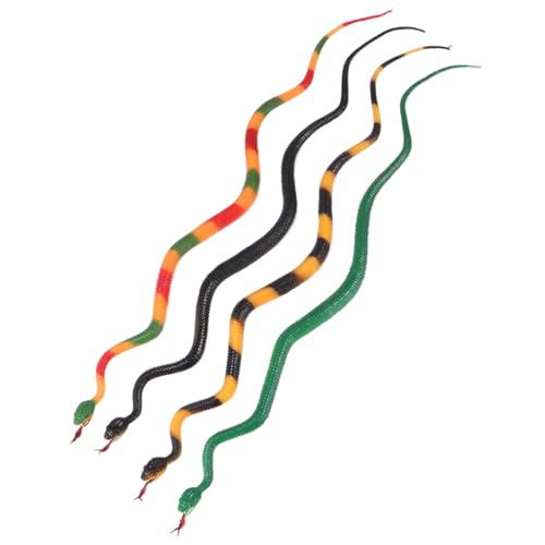 HONITANO 4 Stück Teiliges Realistische Simulation Schlangen für Halloween Streich Requisiten Gruselige Dekoration Sicher Langlebig Kreative Partyaccessoires von HONITANO