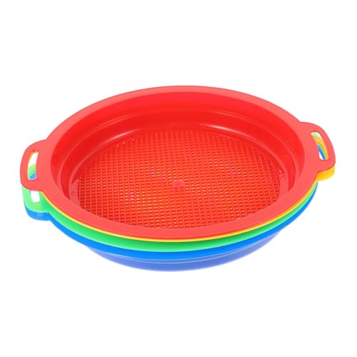 HONITANO 4 Stück Teiliges Sand-sieb Kunststoff Sandfilter mit Netzsieb Strandspielzeug für Sand Wasserspaß zum Graben Schatzsuchen Muscheln und Gartenarbeit HONITANO 4 Stück Teiliges Sand-sieb Kunststoff Sandfilter mit Netzsieb Strandspielzeug für Sand Wasserspaß zum Graben Schatzsuchen Muscheln und Gartenarbeit von HONITANO