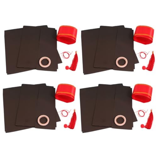 HONITANO 4 Stücke Graduierung handgemachtes Material Bastelsets aus Papier für Abschluss Bausätze handystativ Graduation Cap graduierungshut DIY Material Graduierung DIY Handwerk von HONITANO