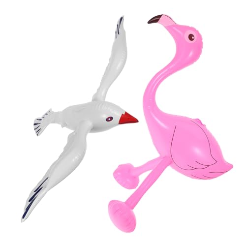 HONITANO 4-teiliges aufblasbares Strandspielzeug Poolspielzeug mit Flamingo und Seevogel Leicht aufzublasen Strapazierfähig für Strandparty Geburtstag Halloween und Outdoor-Wasserspiele HONITANO 4-teiliges aufblasbares Strandspielzeug Poolspielzeug mit Flamingo und Seevogel Leicht aufzublasen Strapazierfähig für Strandparty Geburtstag Halloween und Outdoor-Wasserspiele von HONITANO