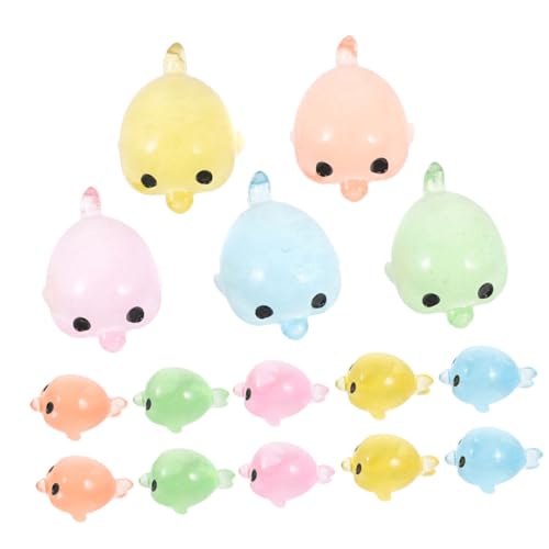 HONITANO 40 Stück Aquariendekoration Miniaturdelfinmodelle Figur große Aquariumdekorationen Delphin hühner Büro-Desktop- - Desktop-Handwerk Harz Colorful von HONITANO