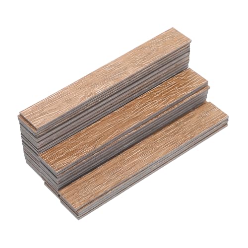 HONITANO 40stücke Miniatur Dollhouse Fußboden DIY Holzfußbodenplatten Im Maßstab Realistische Bodenbeläge Für Modelle Und Kreative Projekte von HONITANO