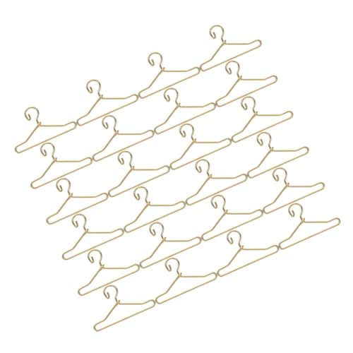 HONITANO 40 Stück Miniatur Puppenkleiderbügel aus Metall Gold Stabiles Design für Puppenkleidung Puppenkleiderschrank Zubehör Praktische Mini Kleiderbügel für Puppenkleider HONITANO 40 Stück Miniatur Puppenkleiderbügel aus Metall Gold Stabiles Design für Puppenkleidung Puppenkleiderschrank Zubehör Praktische Mini Kleiderbügel für Puppenkleider von HONITANO