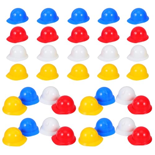 HONITANO 40 Stück Teiliges Bunte Mini sicherheitshelme aus Kunststoff Vielseitige Dekorative Puppenhüte und Haustier schutzhelme als Kuchen Dekoration und Party Accessoire HONITANO 40 Stück Teiliges Bunte Mini sicherheitshelme aus Kunststoff Vielseitige Dekorative Puppenhüte und Haustier schutzhelme als Kuchen Dekoration und Party Accessoire von HONITANO