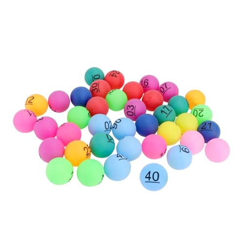 HONITANO 40 Stück Teiliges Nummerierte Bunte Loskugeln aus Langlebigem Nummerierte Raffle Balls Robuste Plastikbälle für Party Kindergarten Spiele und Verlosungen HONITANO 40 Stück Teiliges Nummerierte Bunte Loskugeln aus Langlebigem Nummerierte Raffle Balls Robuste Plastikbälle für Party Kindergarten Spiele und Verlosungen von HONITANO