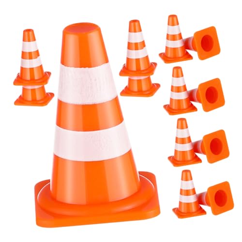 HONITANO 40stücke Mini Verkehrsschild Set Für Junge Mädchen Teile Miniatur Straßenkegel Und Verkehrsschilder Zur Verkehrserziehung Und Kreativen Spielszene Lernspielzeug Kognitiven von HONITANO