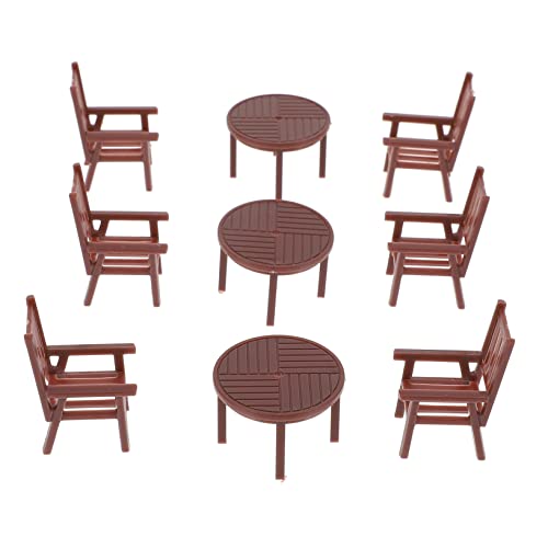 HONITANO 4Sätze Mini Tischstuhl Set Teiliges Möbel Set für Puppenhaus Hochwertige Desktop Dekoration und Mini Accessoires Einrichtung für Kreative Szenenkonfigurationen HONITANO 4Sätze Mini Tischstuhl Set Teiliges Möbel Set für Puppenhaus Hochwertige Desktop Dekoration und Mini Accessoires Einrichtung für Kreative Szenenkonfigurationen von HONITANO