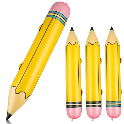 HONITANO 4Stücke Giant Inflatable Pencil Aufblasbare Bleistift Dekorationen für Schulveranstaltungen und Kindergeburtstage Kreative Party Accessoires HONITANO 4Stücke Giant Inflatable Pencil Aufblasbare Bleistift Dekorationen für Schulveranstaltungen und Kindergeburtstage Kreative Party Accessoires von HONITANO
