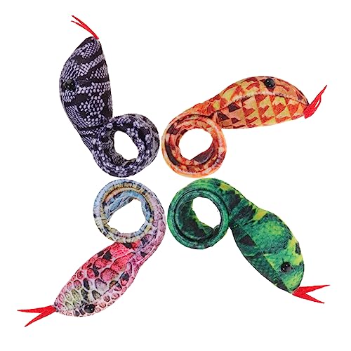 HONITANO 4Stücke Slap Armbänder mit Tiermotiven Plüscharmband für Kindergeburtstag Lustige Handgelenkspielzeuge für Jungen Tragbar und Hautfreundlich Gastgeschenk von HONITANO