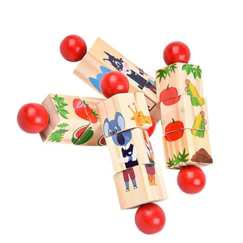 HONITANO 4Stücke Teiliges Holzpuzzle mit Rotierenden Tieren Pädagogisches für Kleinkinder Motorischen Fähigkeiten und Kreativität HONITANO 4Stücke Teiliges Holzpuzzle mit Rotierenden Tieren Pädagogisches für Kleinkinder Motorischen Fähigkeiten und Kreativität von HONITANO