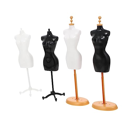HONITANO 4Stücke Teiliges Puppen Kleid Display Mannequin aus Hochwertigem für Puppenmode für DIY Puppenhaus Dekoration und HONITANO 4Stücke Teiliges Puppen Kleid Display Mannequin aus Hochwertigem für Puppenmode für DIY Puppenhaus Dekoration und von HONITANO