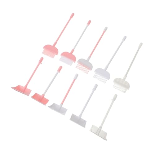 HONITANO 5 Sätze Teiliges Besen und Kehrblech Set für Puppenhäuser Realistische Miniatur Reinigungswerkzeuge mit Sicherem Design Detailreiche Figuren für Puppen Kindgerechtes Zubehör für von HONITANO