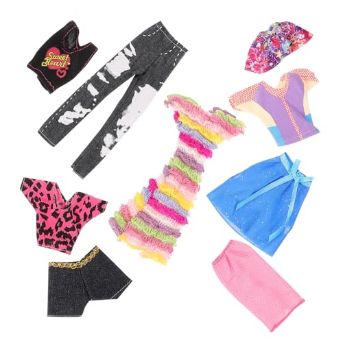 HONITANO 5 Sätze Teiliges Puppenbekleidungsset Bequeme und Outfits für Puppen für Rollenspiele Geburtstagsgeschenke und Feiertage von HONITANO