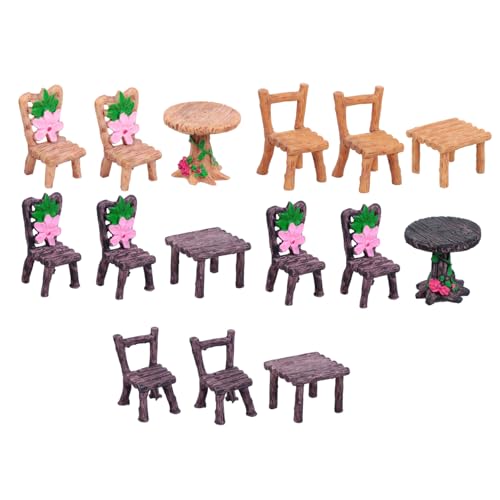 HONITANO 5 Sätze Tisch und Stuhl Ornamente Wohnkultur Kind Mini Essen Home Decor wohnungseinrichtung wohnraumdeko Sand Table Model Toy Model Feengartendekor Feengartenzubehör Harz HONITANO 5 Sätze Tisch und Stuhl Ornamente Wohnkultur Kind Mini Essen Home Decor wohnungseinrichtung wohnraumdeko Sand Table Model Toy Model Feengartendekor Feengartenzubehör Harz von HONITANO