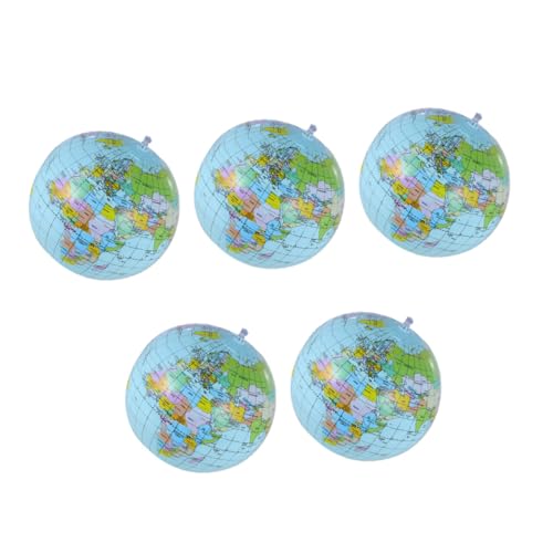 HONITANO 5 Stück Aufblasbare Strandbälle PVC für Pool und Strand Sicher und Langlebig für Drinnen und Draußen für Spiel und Spaß HONITANO 5 Stück Aufblasbare Strandbälle PVC für Pool und Strand Sicher und Langlebig für Drinnen und Draußen für Spiel und Spaß von HONITANO