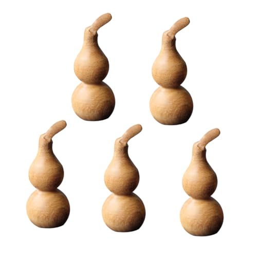 HONITANO 5 Stück Kleiner Kürbis Kürbisverzierung Mate-Kürbis Kürbisse zum Basteln Kürbis Handwerk Minis Natürliche Holzornamente Büro Kalebasse Ornament kürbisförmiges von HONITANO