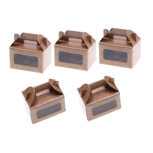 HONITANO 5 Stück Schachteln Mini Kuchen Rollenspiel Miniaturmodelle Puppenhaus Dekore Mini Miniatur Boxen Miniatur Szenenmodell Puppenkuchen Boxen Papier Hellbraun HONITANO 5 Stück Schachteln Mini Kuchen Rollenspiel Miniaturmodelle Puppenhaus Dekore Mini Miniatur Boxen Miniatur Szenenmodell Puppenkuchen Boxen Papier Hellbraun von HONITANO