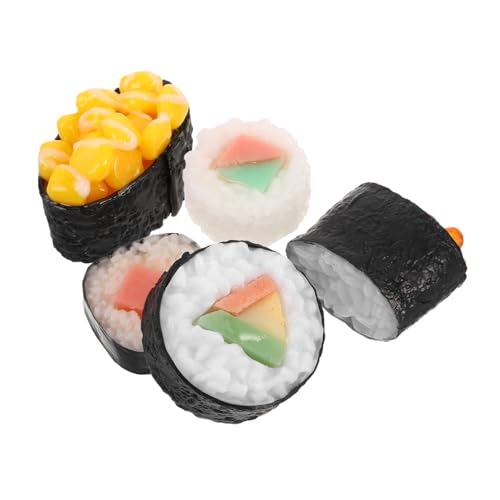 HONITANO 5 Stück Sushi-Modell Sushi zubehör Sushi-Deko Sushi Sushi Deko künstliche Nahrungsmittel zur Ausstellung Künstliches Essen Sushi- Sushi-Ornament Prop Essen PVC HONITANO 5 Stück Sushi-Modell Sushi zubehör Sushi-Deko Sushi Sushi Deko künstliche Nahrungsmittel zur Ausstellung Künstliches Essen Sushi- Sushi-Ornament Prop Essen PVC von HONITANO