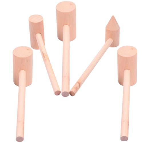 HONITANO 5 Stück Teiliges Holzspielzeug Hammer mit Glatter Oberfläche Abriebfest Leicht und Sicher für Rollenspiele und Spielerisches Lernen HONITANO 5 Stück Teiliges Holzspielzeug Hammer mit Glatter Oberfläche Abriebfest Leicht und Sicher für Rollenspiele und Spielerisches Lernen von HONITANO