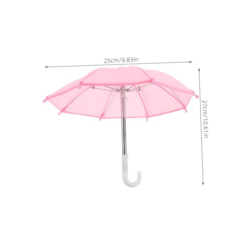 HONITANO 5 Stück Teiliges Mini Regenschirm Farbenfrohe Puppenhaus Deko Realistische Miniatur Regen Schirme in Rot Gelb Stabil und Leicht für Modellhäuser von HONITANO