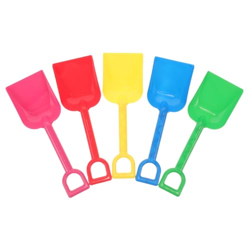 HONITANO 5 Stück Teiliges Sandspielzeug Bunte Kleine Strandspaten Robust zum Buddeln für Outdoor für Sandkasten und Strandspaß von HONITANO