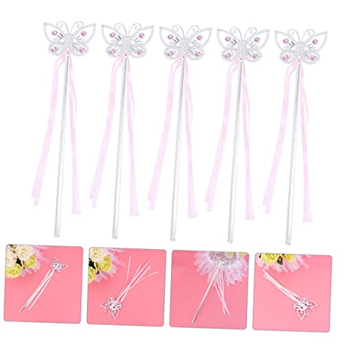 HONITANO 5 Stück Teiliges Schmetterlings zauberstäbe in Glitzernde Feenstäbe für Kindergeburtstag Bezaubernde Performance Requisiten für Mädchen Party deko HONITANO 5 Stück Teiliges Schmetterlings zauberstäbe in Glitzernde Feenstäbe für Kindergeburtstag Bezaubernde Performance Requisiten für Mädchen Party deko von HONITANO