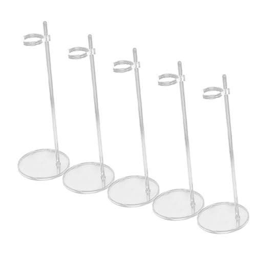 HONITANO 5 Stück Teiliges Verstellbares Puppenständer aus Transparentem Stabiler Runder Sockel Geeignet für Actionfiguren und Puppen Praktischer Doll Display Halter zur Sicheren HONITANO 5 Stück Teiliges Verstellbares Puppenständer aus Transparentem Stabiler Runder Sockel Geeignet für Actionfiguren und Puppen Praktischer Doll Display Halter zur Sicheren von HONITANO