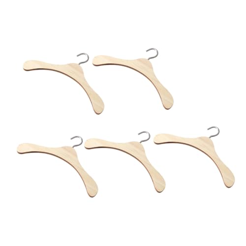HONITANO 5 Stück Teiliges für Puppen mit Metallhaken Langlebig und Praktisch zum Aufhängen von Puppenkleidern Mänteln und Miniaturoutfits Natürlicher Holzfarbton Vielseitig Einsetzbar HONITANO 5 Stück Teiliges für Puppen mit Metallhaken Langlebig und Praktisch zum Aufhängen von Puppenkleidern Mänteln und Miniaturoutfits Natürlicher Holzfarbton Vielseitig Einsetzbar von HONITANO