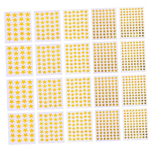 HONITANO 50 Blatt Goldene Fünf Punkte Stern Aufkleber Belohnungssticker Selbstklebend für Schule Klassenzimmer Lehrer Motivation Dekoration Je HONITANO 50 Blatt Goldene Fünf Punkte Stern Aufkleber Belohnungssticker Selbstklebend für Schule Klassenzimmer Lehrer Motivation Dekoration Je von HONITANO
