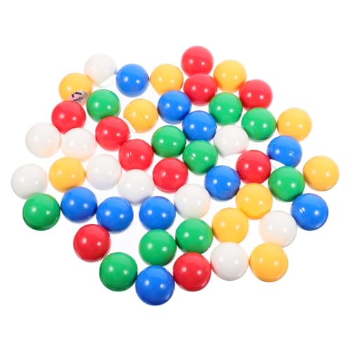 HONITANO 50 Stück Bunte Lotteriekugeln mit Klarer Zahlenbedruckung Robuste und Langlebige Spiel und Unterhaltungskugeln für Bingo Raffle Partys und Kunstprojekte von HONITANO