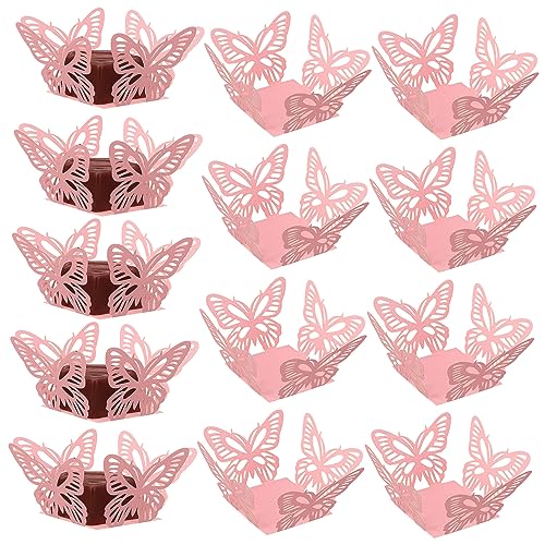 HONITANO 50 Stück Hochzeit Candy Box aus Papier mit Filigranem Schmetterlings Design Dekorative Süßigkeiten Verpackung für Gastgeschenke für Geburtstage und Festlichkeiten HONITANO 50 Stück Hochzeit Candy Box aus Papier mit Filigranem Schmetterlings Design Dekorative Süßigkeiten Verpackung für Gastgeschenke für Geburtstage und Festlichkeiten von HONITANO