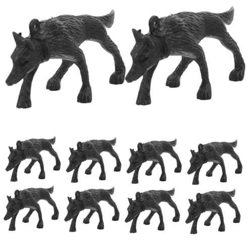 HONITANO 50 Stück Plastische Polizeihund Figuren Simulation Tiny Tiermodelle für Kognitive Entwicklung von Kindern Welpenstatuen für Sandtischspiele von HONITANO