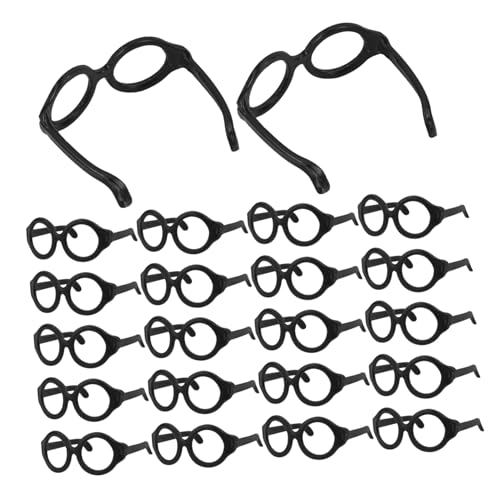HONITANO 50 Stück Puppenbrillen Rundes Kunststoffgestell Schwarz Robustes Zubehör für Puppenkostüme Vielseitige Verkleidung und Dekoration für Puppen und Spielsets HONITANO 50 Stück Puppenbrillen Rundes Kunststoffgestell Schwarz Robustes Zubehör für Puppenkostüme Vielseitige Verkleidung und Dekoration für Puppen und Spielsets von HONITANO