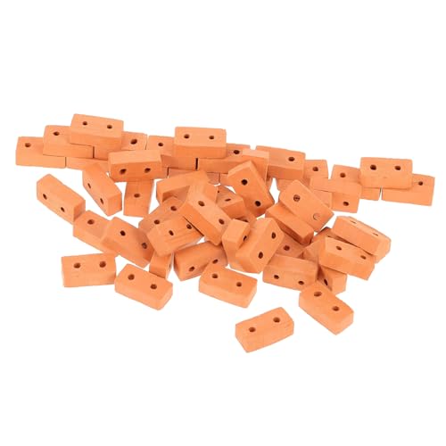 HONITANO 50 Stück Simulierter Ziegel Leicht Gefälschter Ziegelstein Miniaturen Bausatz Spielhaus Requisiten Aus Ziegelsteinen Mauerziegelmodell Simulationsbaustein DIY Ziegel Ton Rot HONITANO 50 Stück Simulierter Ziegel Leicht Gefälschter Ziegelstein Miniaturen Bausatz Spielhaus Requisiten Aus Ziegelsteinen Mauerziegelmodell Simulationsbaustein DIY Ziegel Ton Rot von HONITANO