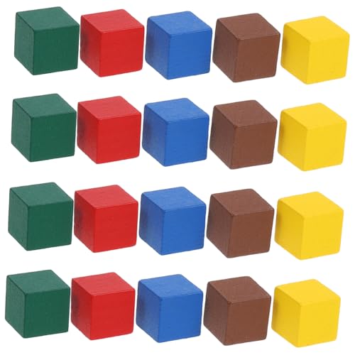 HONITANO 50 Stück Teiliges Holz Schachfigurenset Kleine Glatte Holz Spielsteine Bunte Flugschach Figuren Für Familien Unterhaltung Brettspiel Zubehör von HONITANO