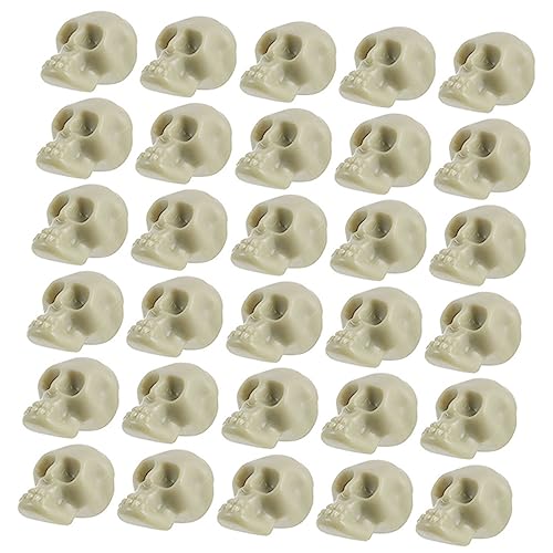 HONITANO 50 Stück Teiliges Mini Skelettkopf Realistische Kleine Deko für Halloween DIY Grusel Requisiten Detailreiche Lebensechte Mini Schädel für Party und Fotodekoration HONITANO 50 Stück Teiliges Mini Skelettkopf Realistische Kleine Deko für Halloween DIY Grusel Requisiten Detailreiche Lebensechte Mini Schädel für Party und Fotodekoration von HONITANO