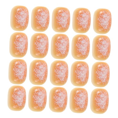 HONITANO 50 Stück Teiliges Miniatur-Brot Robustem Resin Realistische Gefälschte Backwaren für DIY Küchenmodelle und Puppenhausdekoration Kompakt und Reisetauglich für Kreative von HONITANO