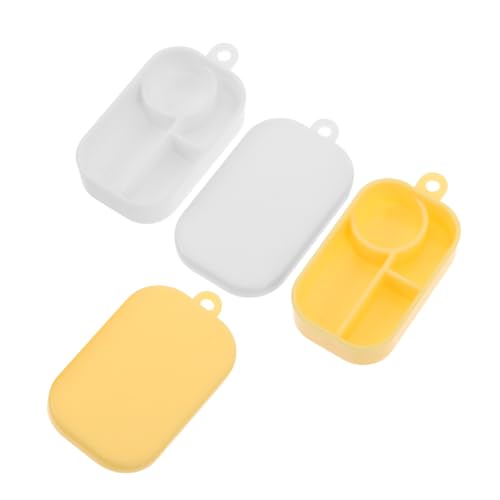 HONITANO 50 Stück Teiliges Miniatur Lunchbox mit Unterteilungen Realistische Puppenhaus Essensboxen DIY-bauweise für Leichte Tragbare für Puppenküche und Rollenspiele von HONITANO