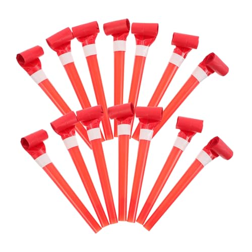 HONITANO 50 Stück Teiliges Party Bläser Rot Kindergeburtstag Tröten Pfeifen Geräuschmacher Leicht Tragbar Vielseitig als Drachenpfeife Ballonpuster für Feiern HONITANO 50 Stück Teiliges Party Bläser Rot Kindergeburtstag Tröten Pfeifen Geräuschmacher Leicht Tragbar Vielseitig als Drachenpfeife Ballonpuster für Feiern von HONITANO