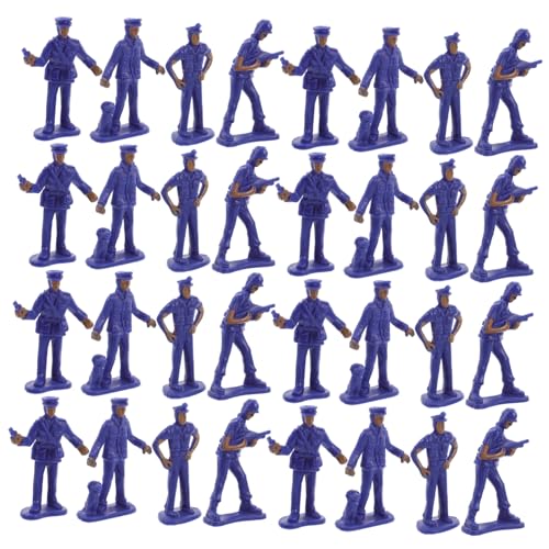 HONITANO 50 Stück Teiliges Polizeimodell Spielzeugset aus Robustem Kunststoff Detailreiche Miniatur Polizeifiguren für Sandtisch Dioramen und Sammlungen Kompakt und Vielseitig für Sammler HONITANO 50 Stück Teiliges Polizeimodell Spielzeugset aus Robustem Kunststoff Detailreiche Miniatur Polizeifiguren für Sandtisch Dioramen und Sammlungen Kompakt und Vielseitig für Sammler von HONITANO
