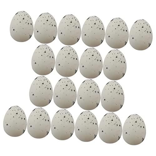 HONITANO 50 Stück Teiliges Schaumstoff Eier für Osterdekorationen Realistische Miniatur Eier DIY Bastelmaterial Dekorative Kunststoffeier für Fotorequisiten von HONITANO