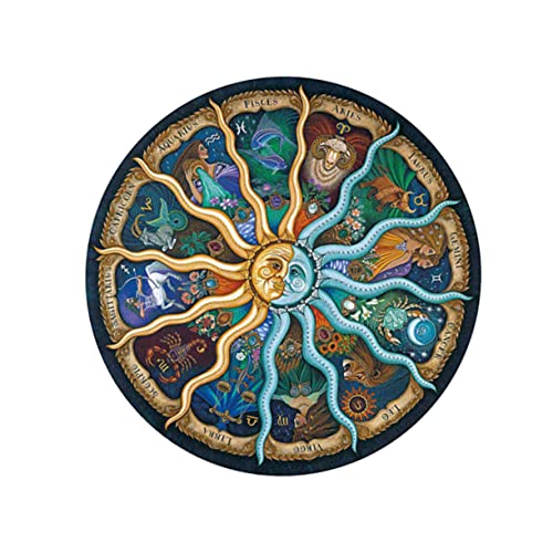 HONITANO 500Stücke Rundes Teile Puzzle für Erwachsene und Bildungsrätsel mit Bunten Designs für Kreative Freizeitbeschäftigungen und Familienspaß für Lange HONITANO 500Stücke Rundes Teile Puzzle für Erwachsene und Bildungsrätsel mit Bunten Designs für Kreative Freizeitbeschäftigungen und Familienspaß für Lange von HONITANO