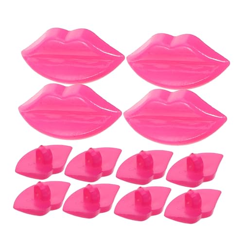 HONITANO 50pcs DIY Doll Lippen Mundteile Plastiknähte Knöpfe Farbenfrohe Dekorative Knöpfe Für Handwerkskleidungszubehör Projekte von HONITANO