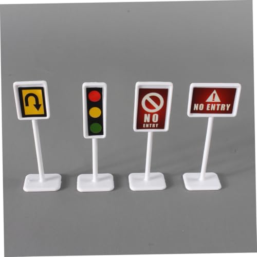 HONITANO 6 Sätze Teiliges Spielset Realistische Straßensperren Simulation Verkehrszeichen Modell Lernspielzeug für Sichere Langlebige Materialien von HONITANO