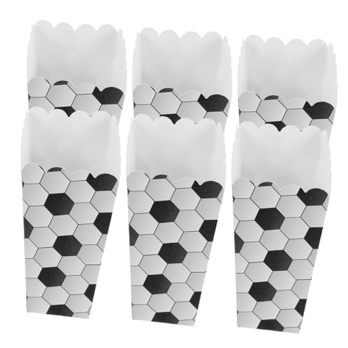 HONITANO 6 Stück Fußball Popcorn Boxen aus Papier Snackbehälter für Kindergeburtstag und Party Vielseitige Verpackung für Popcorn und Pommes Sichere und Stabile Partydeko Praktische HONITANO 6 Stück Fußball Popcorn Boxen aus Papier Snackbehälter für Kindergeburtstag und Party Vielseitige Verpackung für Popcorn und Pommes Sichere und Stabile Partydeko Praktische von HONITANO