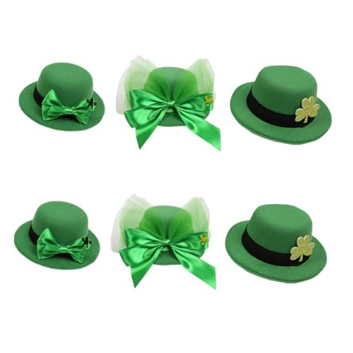 HONITANO 6 Stück Haarspangen für Patrick's Day Grüne Schleifen Accessoires mit Leprechaun Hut für Partys und Fotoshootings Bequem und zu Tragen HONITANO 6 Stück Haarspangen für Patrick's Day Grüne Schleifen Accessoires mit Leprechaun Hut für Partys und Fotoshootings Bequem und zu Tragen von HONITANO